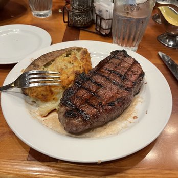 Cattlemens Steakhouse - New York strip and twice baked potato - Steakhouses Near Me - Redding, California