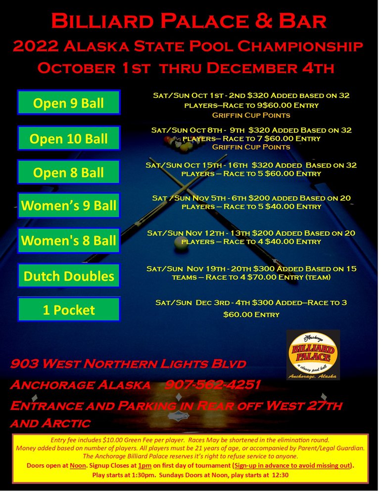 Billiard Palace & Bar, Anchorage Roadtrippers