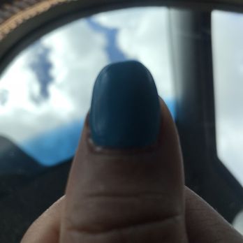 Lifestyle Nail Bar - This is the shape she left my thumb in. Note the peeling around the edges. - Nail Salons Near Me - Decatur, Georgia Lifestyle Nail Bar - This is the shape she left my thumb in. Note the peeling around the edges. - Nail Salons Near Me - Decatur, Georgia