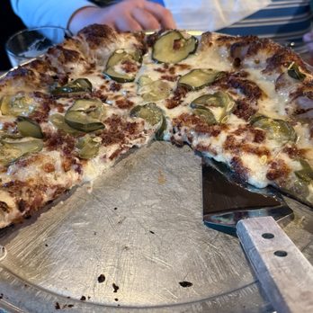Scale House Brewery - Dill pickle pizza - Breweries Near Me - Hector, New York Scale House Brewery - Dill pickle pizza - Breweries Near Me - Hector, New York