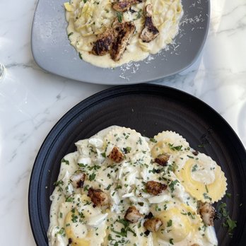 Bocca Italian Kitchen - Lobster Ravioli and Chicken Alfredo - Italian Near Me - Houston, Texas