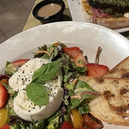 Tri tip bruschetta, strawberry burrata salad Tri tip bruschetta, strawberry burrata salad