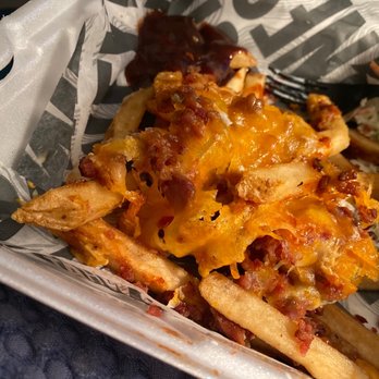 Smokey Bones Tyngsboro - Gross loaded fries. Chewy plastic cheese. - Barbeque Near Me - Tyngsboro, Massachusetts