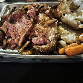 Savory Steakhouse - Prime Rib, mushrooms, au ju, baked potato, carrots. Delish Homemade Bread! - Steakhouses Near Me - Wisconsin Rapids, Wisconsin Savory Steakhouse - Prime Rib, mushrooms, au ju, baked potato, carrots. Delish Homemade Bread! - Steakhouses Near Me - Wisconsin Rapids, Wisconsin