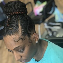 Salon Two26 - Inside braid with bun