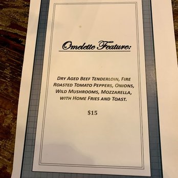 Region's 117 - Omelette Feature Menu - New American Near Me - Lake Frederick, Virginia Region's 117 - Omelette Feature Menu - New American Near Me - Lake Frederick, Virginia