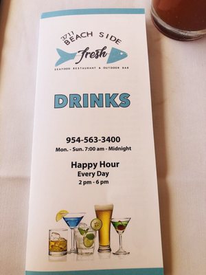 Menu photo 1 3711 Beach Side Fort Lauderdale, FL Menu photo 1 3711 Beach Side Fort Lauderdale, FL