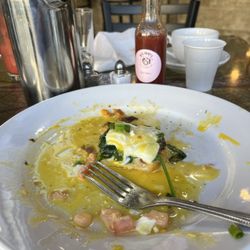 Big Mike's Healthy Choices - The remains of Eggs Benedict