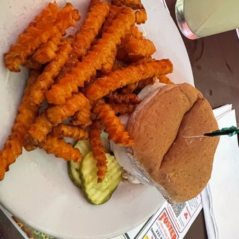 Chud's - Black bean burger with sweet potato fries - Grocery Near Me - Fremont, Ohio Chud's - Black bean burger with sweet potato fries - Grocery Near Me - Fremont, Ohio