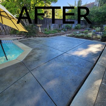 Everlasting Designs - After! Photos don't do it justice, the color is amazing. Now I need a new pool! The blue tile has got to go! - Masonry/Concrete Near Me - Orangevale, California Everlasting Designs - After! Photos don't do it justice, the color is amazing. Now I need a new pool! The blue tile has got to go! - Masonry/Concrete Near Me - Orangevale, California