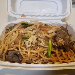 Teriyaki Lo Mein with Beef Lunch