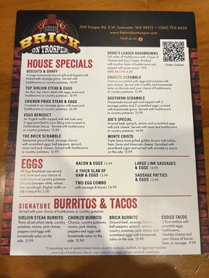 Menu photo 1 The Brick on Trosper Tumwater, WA Menu photo 1 The Brick on Trosper Tumwater, WA