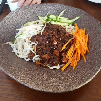 Dumpling Era - Zhajiang mian (Beijing style bean paste noodles, $7.90) - Chinese Near Me - San Bruno, California