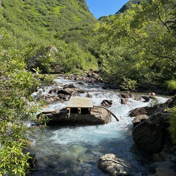 Perseverance Trail - Bridge to nowhere Near the East end of the trail - Hiking Near Me - Juneau, Alaska Perseverance Trail - Bridge to nowhere Near the East end of the trail - Hiking Near Me - Juneau, Alaska