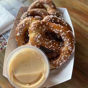 SouthEnd Brewing - Pretzels and cheese - Breweries Near Me - Greensboro, North Carolina