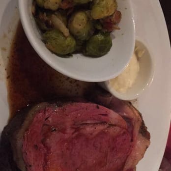 Twisted Tree - Prime rib and Brussels sprouts with bacon - Seafood Near Me - Saint Louis, Missouri Twisted Tree - Prime rib and Brussels sprouts with bacon - Seafood Near Me - Saint Louis, Missouri