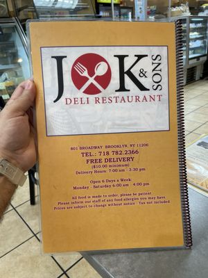 Menu photo 3 Jk & Sons Brooklyn, NY Menu photo 3 Jk & Sons Brooklyn, NY