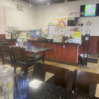 DOSA EXPRESS - Order counter in front. Flatscreen showing pics of entrees. - Indian Near Me - FREMONT, California