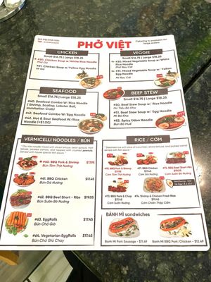 Menu photo 3 Pho Viet San Jose, CA