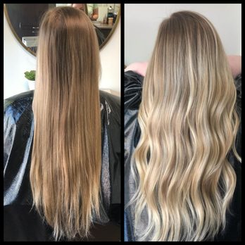 Mari - Blonde ombre before and after - Hair Salons Near Me - Sacramento, California