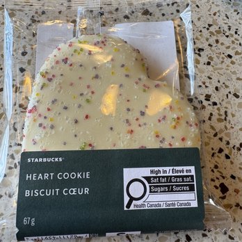 Starbucks - Heart cookie - Coffee & Tea Near Me - Airdrie, Alberta Starbucks - Heart cookie - Coffee & Tea Near Me - Airdrie, Alberta