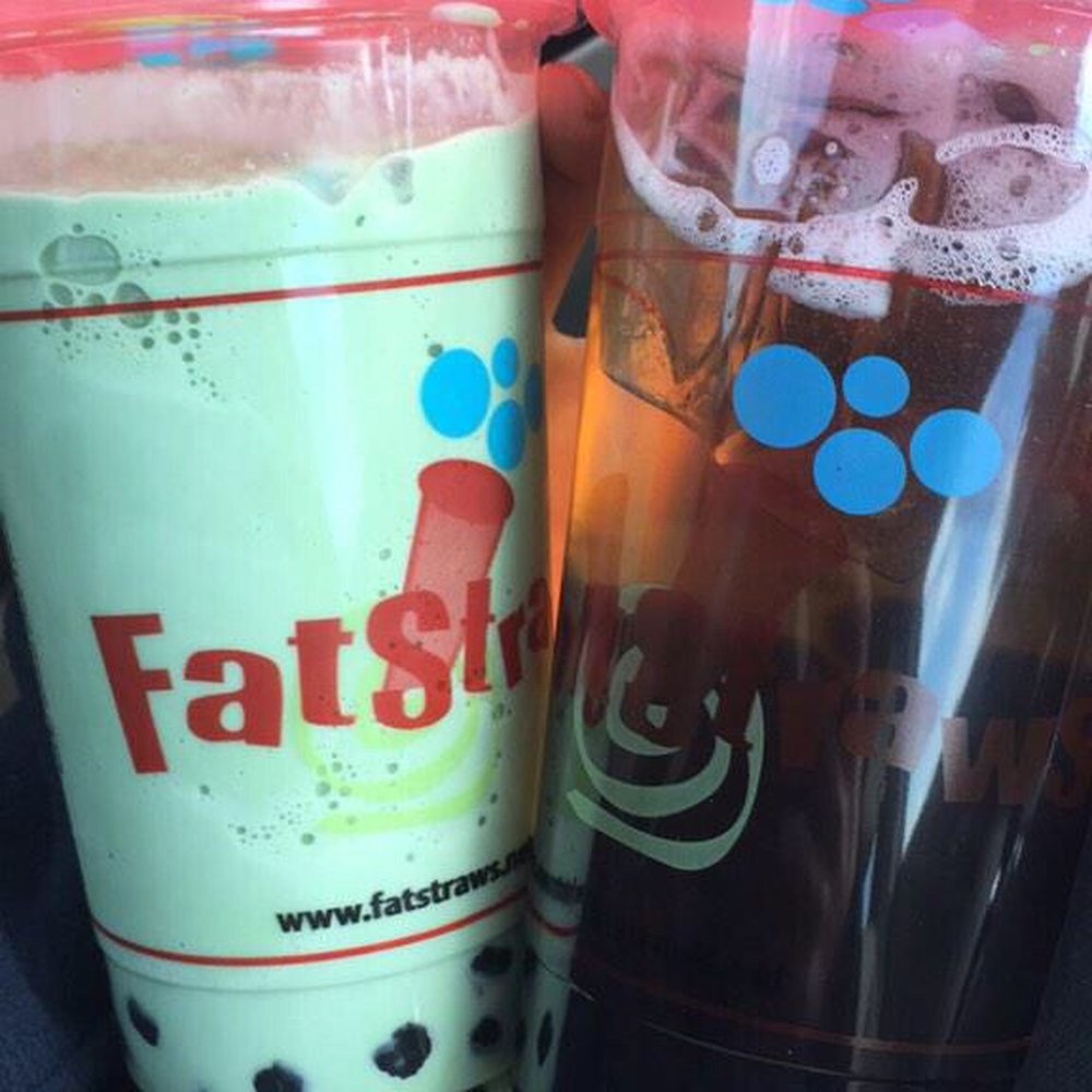 Fat Straws - Green tea milkshake & Peach Black tea w/ boba - Coffee & Tea Near Me - Plano, Texas Fat Straws - Green tea milkshake & Peach Black tea w/ boba - Coffee & Tea Near Me - Plano, Texas