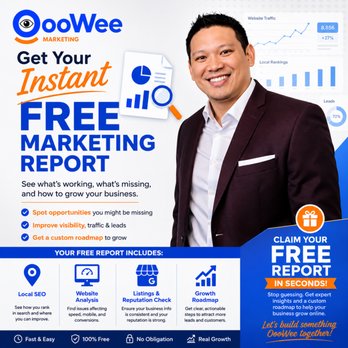 OooWee - Get your free OooWee Marketing Report. Find missed leads, weak SEO, website issues, and growth opportunities before competitors win. - Marketing Near Me - Stockton, California OooWee - Get your free OooWee Marketing Report. Find missed leads, weak SEO, website issues, and growth opportunities before competitors win. - Marketing Near Me - Stockton, California