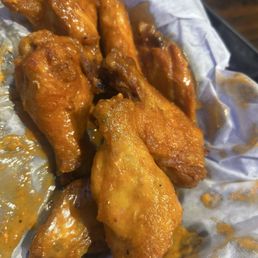 Traditional buffalo and parmesean wings. Traditional buffalo and parmesean wings.