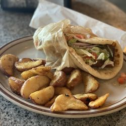 Kafenio Avondale - Gyro Wrap with Athens potatoes