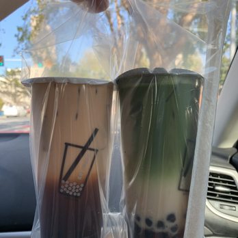 Little Sweet - Thai Milk Tea & Strawberry Matcha Latte in bubble tea bag - Bubble Tea Near Me - San Francisco, California Little Sweet - Thai Milk Tea & Strawberry Matcha Latte in bubble tea bag - Bubble Tea Near Me - San Francisco, California