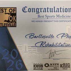 Bartlesville Physical Rehabilitation