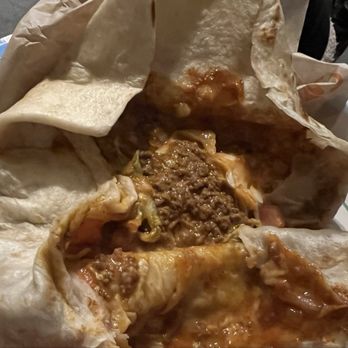 Taco Bell - The meat and 1 piece of lettuce - Fast Food Near Me - Weaverville, North Carolina