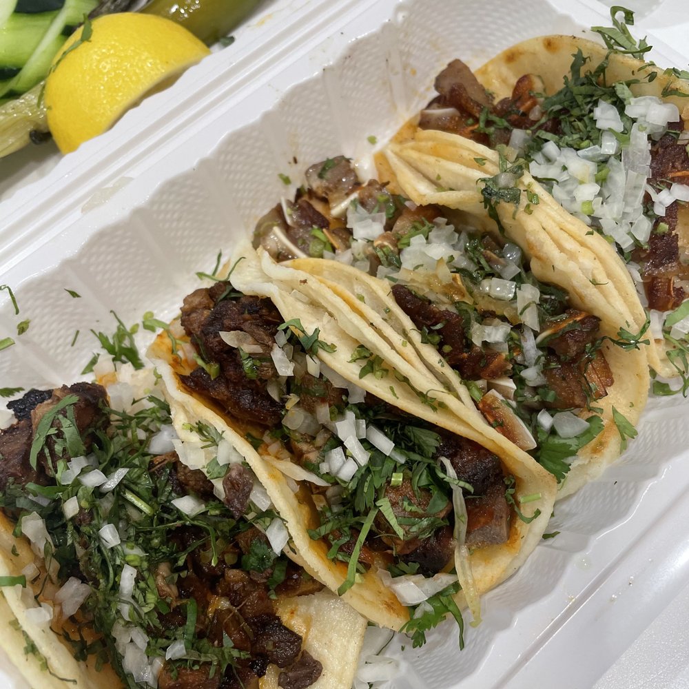 lengua tacos ($2.25) and oreja tacos ($2.25)