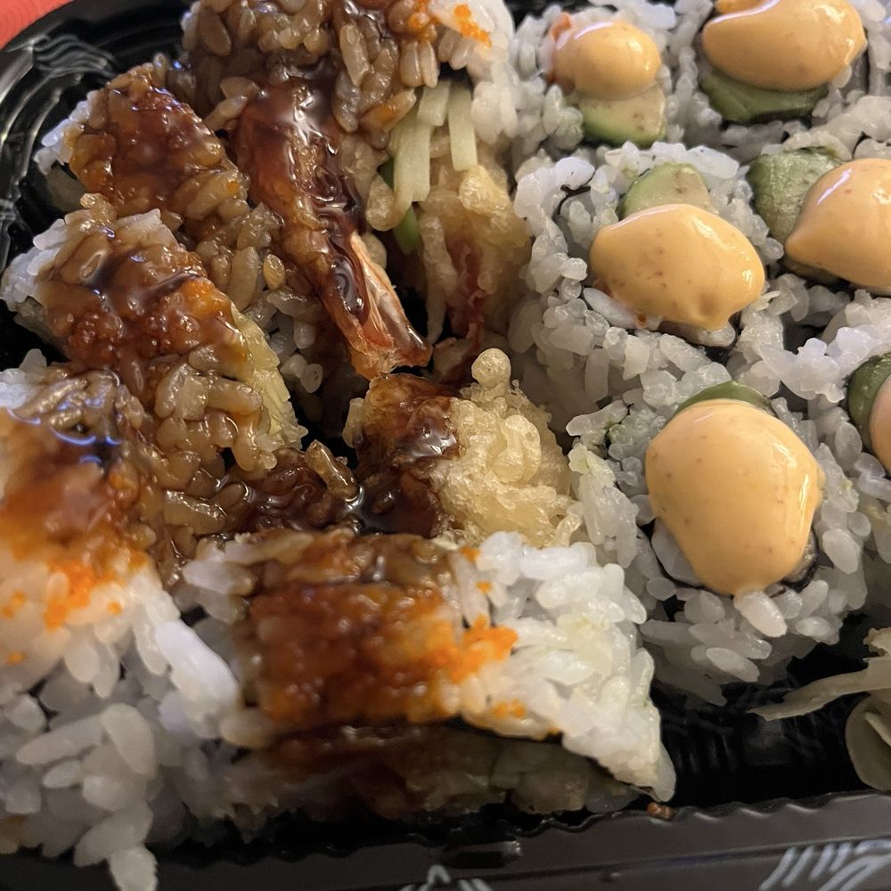 sake bomb - Shrimp Tempura Roll and Shrimp Avocado - Japanese Near Me - CICERO, New York sake bomb - Shrimp Tempura Roll and Shrimp Avocado - Japanese Near Me - CICERO, New York