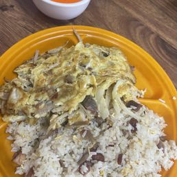 Egg Fuyong on Rice (sub fried rice) Egg Fuyong on Rice (sub fried rice)