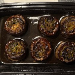 Kume Japanese Sushi & Steakhouse - Over Cooked Beef Negimaki Scabs