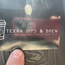 Texan Sips & Brew - Loyality Card