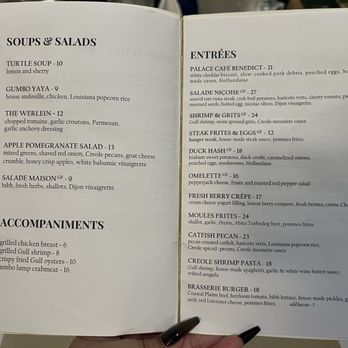 Palace Café - Menu on 12/2/2023 - Cajun/Creole Near Me - New Orleans, Louisiana Palace Café - Menu on 12/2/2023 - Cajun/Creole Near Me - New Orleans, Louisiana