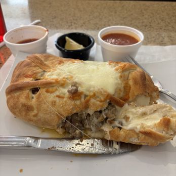 Roma's Italian Restaurant - The Colony - calzone w/sausage & pepperoni - Pizza Near Me - The Colony, Texas