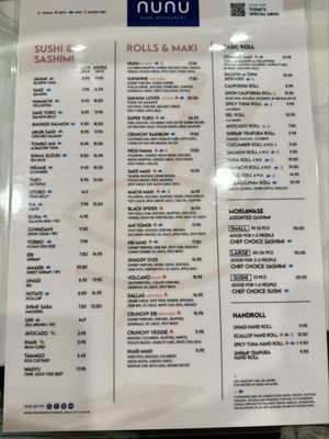 Menu photo 1 Sushi nunu Frisco, TX