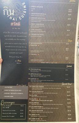 Menu photo 2 Kin Thai Lapeer, MI