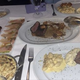 Complimentary bread rolls, Pacific Yellowtail Hamachi* Boursin Cheese Whipped Potatoes** Shells Cheese, Steak, Crispy Shrimp Complimentary bread rolls, Pacific Yellowtail Hamachi* Boursin Cheese Whipped Potatoes** Shells Cheese, Steak, Crispy Shrimp