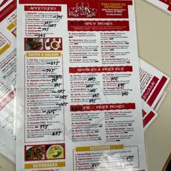 Thai Chang 2 - Menu