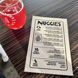 Nuggies menu