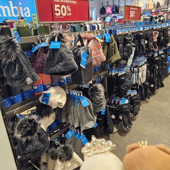 Columbia Clearance Store - Beanies, gloves, and ski goggles - Shoe Stores Near Me - Centralia, Washington