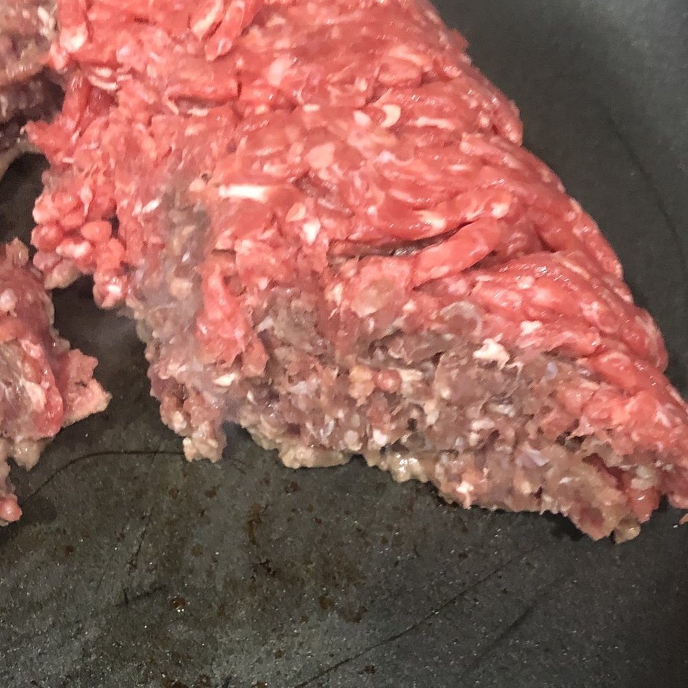 Ground beef. Ground beef.