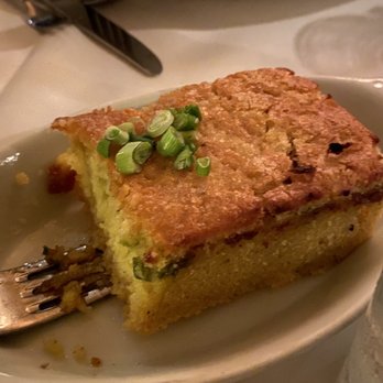 Oak Steakhouse - Jalapeño cornbread close up - Steakhouses Near Me - Charleston, South Carolina Oak Steakhouse - Jalapeño cornbread close up - Steakhouses Near Me - Charleston, South Carolina