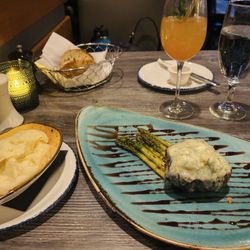 Montauk Seafood Grill - Pt. Reyes Blue Cheese crusted filet mignon
