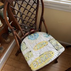 Seam Shoppe - Recovered dining chair.... Perfect match to our sofa.