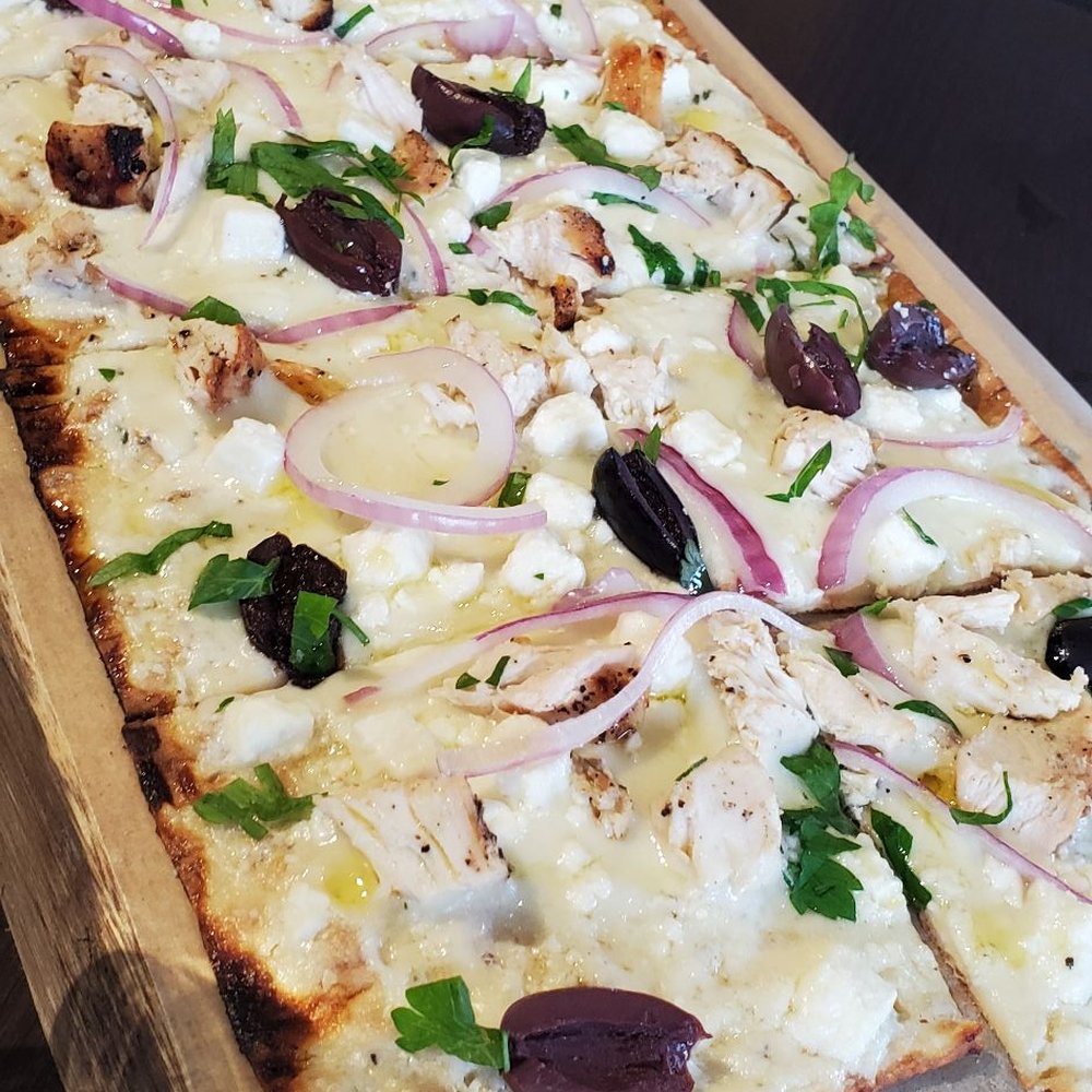 Versi Vino - Santorini flatbread - Wine Bars Near Me - Maple Shade, New Jersey Versi Vino - Santorini flatbread - Wine Bars Near Me - Maple Shade, New Jersey